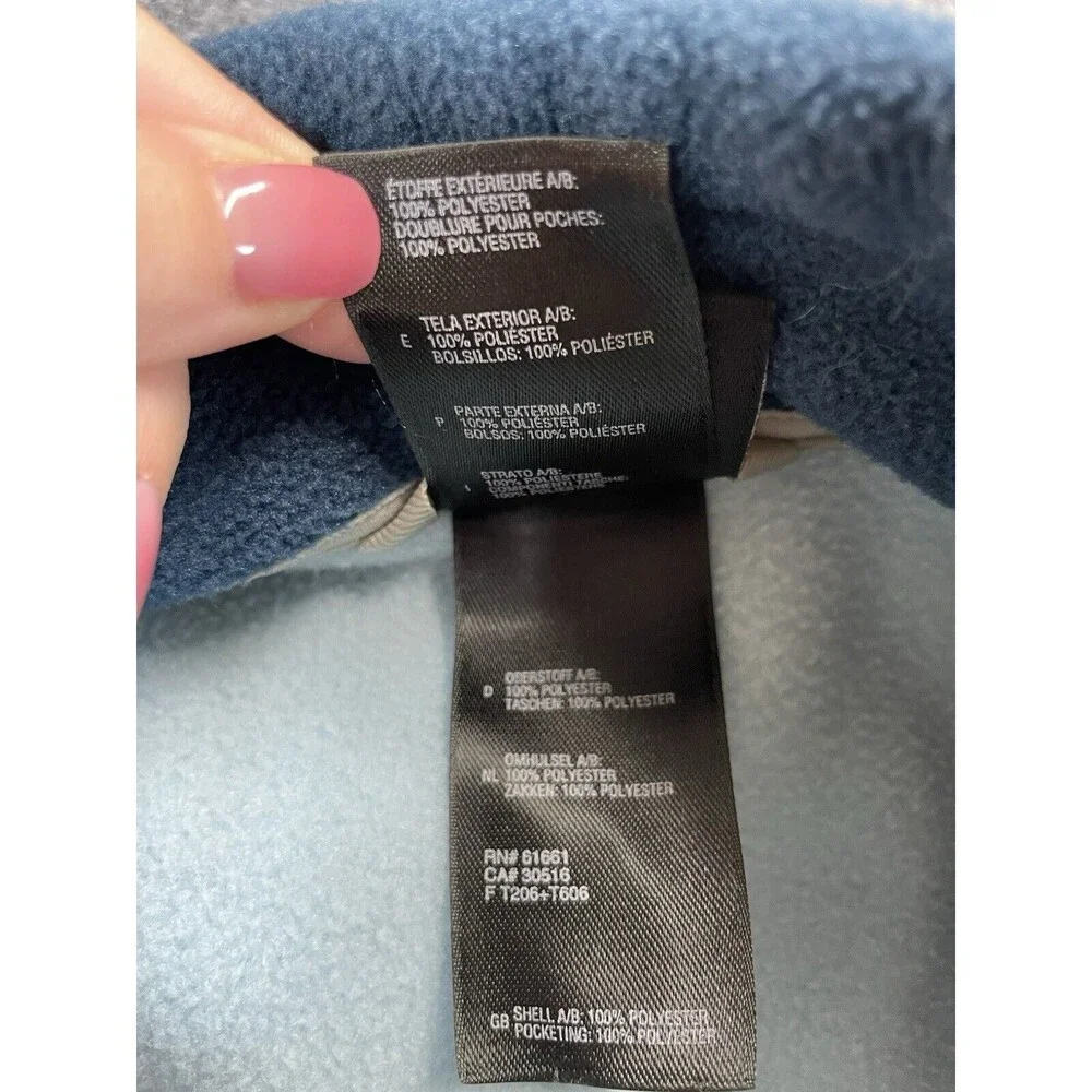 The North Face Jacket Women’s L Large Two Tone Blue Fleece Khumbu Full Zip - Picture 4 of 9